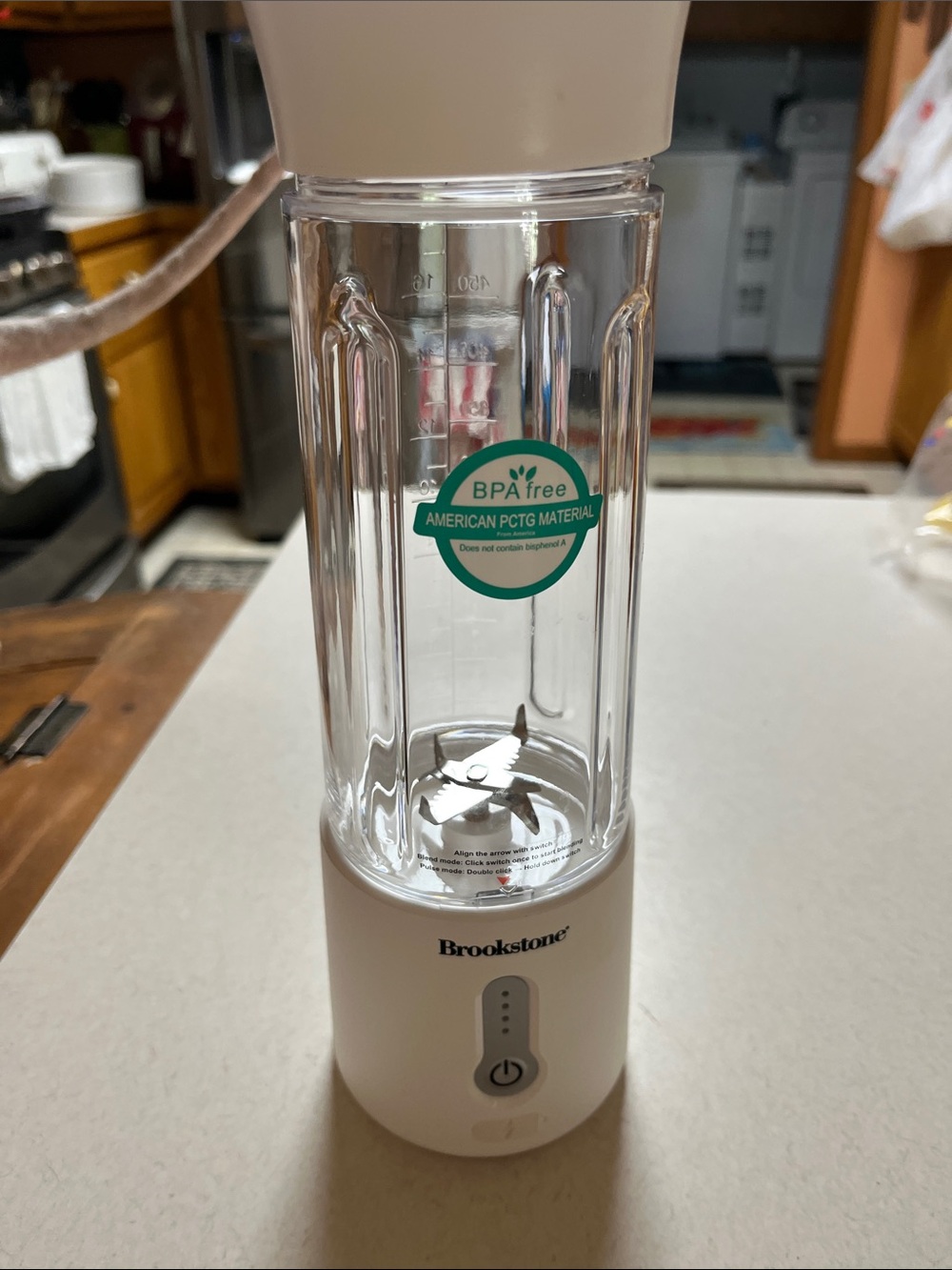 Brookstone Personal Blender - White and Clear